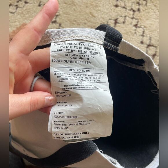 Anatomy of a pug canvas tote bag - Picture 4 of 5